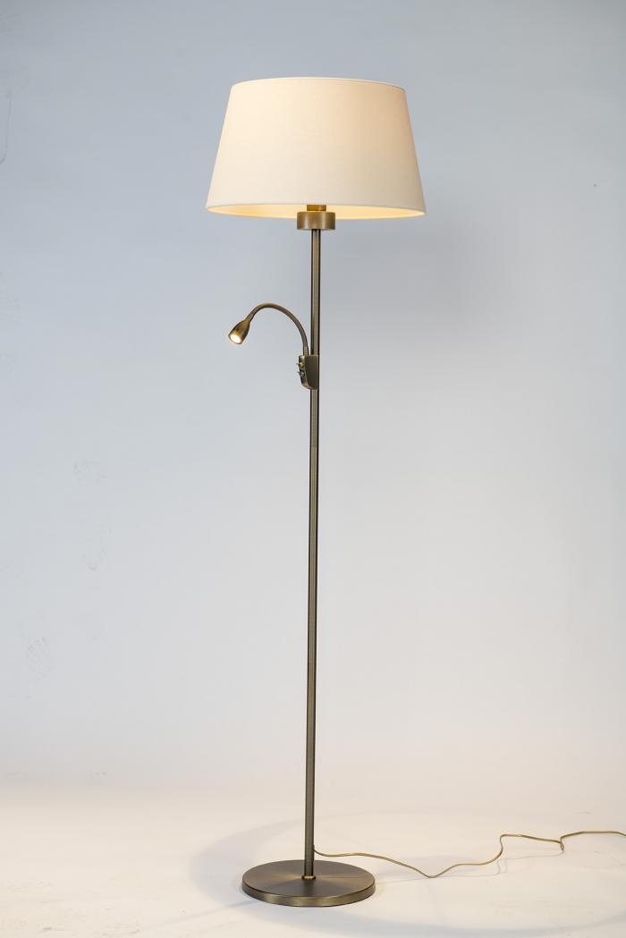 Vloerlamp Bridge met leeslamp